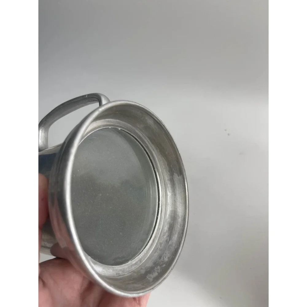 Pewter Tankard Beer‎ Stein Tavern Metalware Clear Bottom
